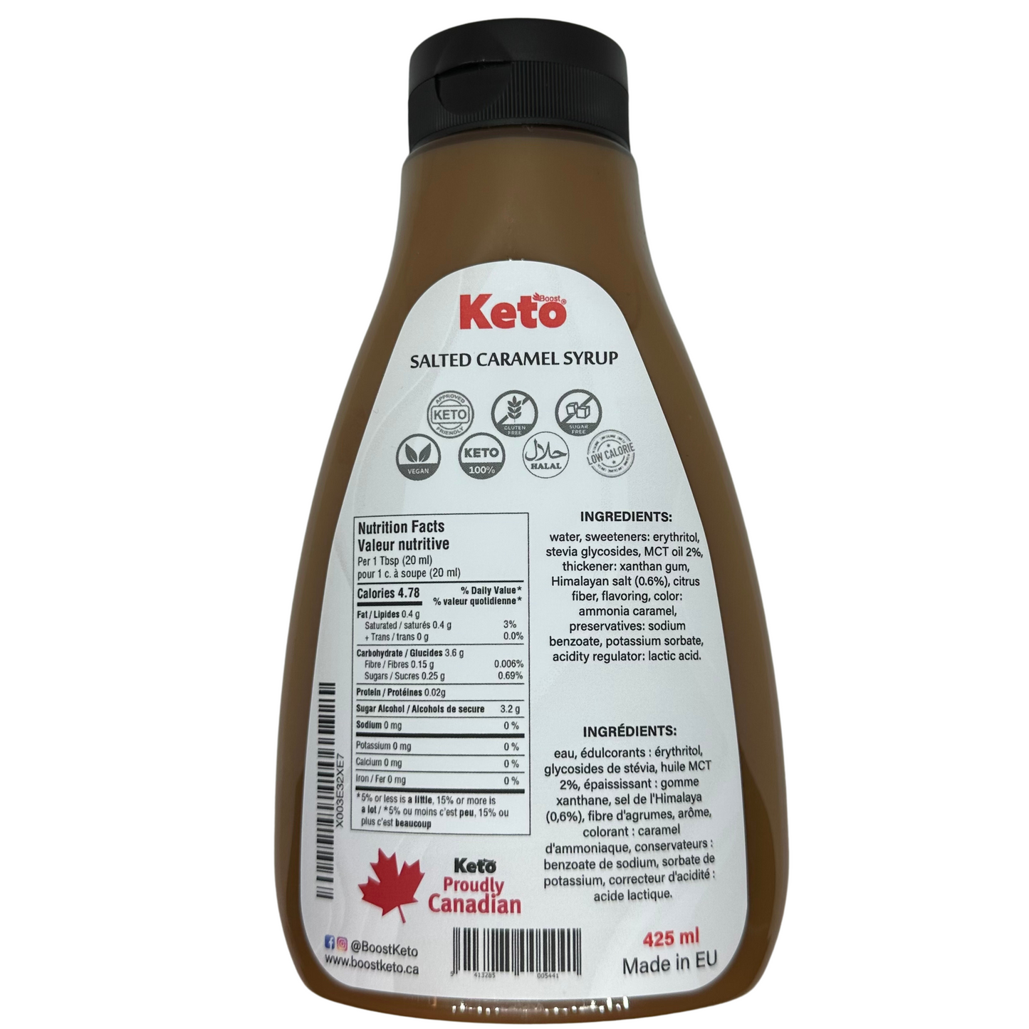 Boost Keto Salted Caramel Syrup